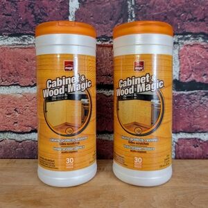 Magic Cabinet & Wood Magic Cloths, New, Pack Of 2